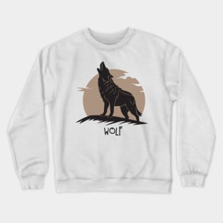 Wolf Silhouette Crewneck Sweatshirt